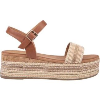 SANDALIA PLANA CAMEL VI LINE