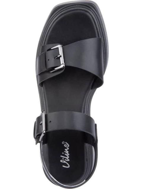 SANDALIA PLANA NEGRO VI LINE - Image 3