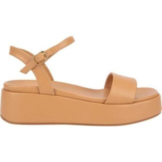 SANDALIA PLANA LISA COGNAC VI LINE