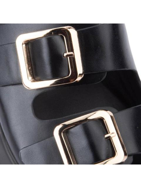 SANDALIA PLANA NEGRO VI LINE - Image 5