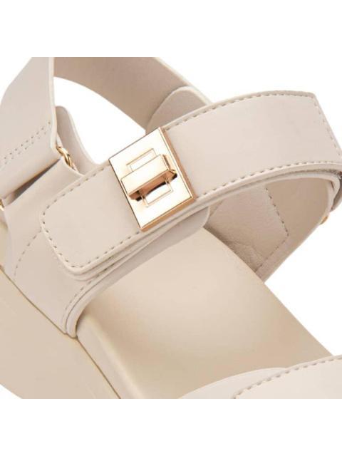 SANDALIA PLANA BEIGE/HUESO VI LINE - Image 6