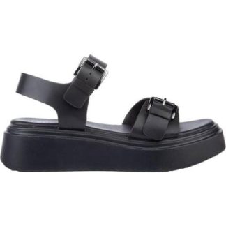 SANDALIA PLANA NEGRO VI LINE