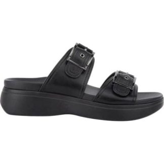 SANDALIA PLANA NEGRO VI LINE