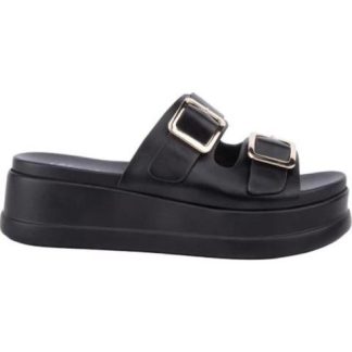 SANDALIA PLANA NEGRO VI LINE