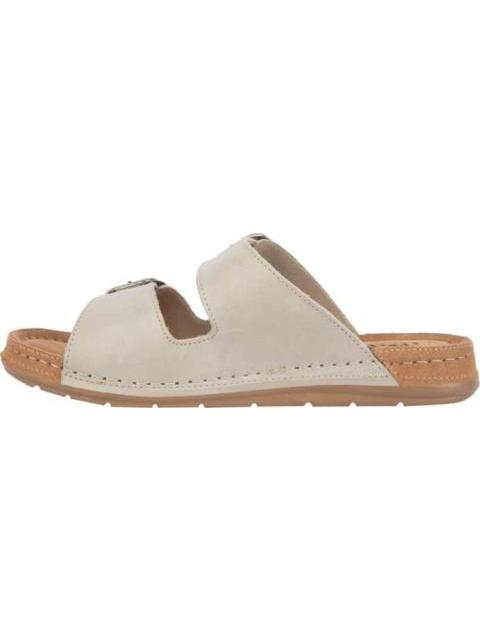 SANDALIA PLANA DE PIEL HUESO SHOSH - Image 5