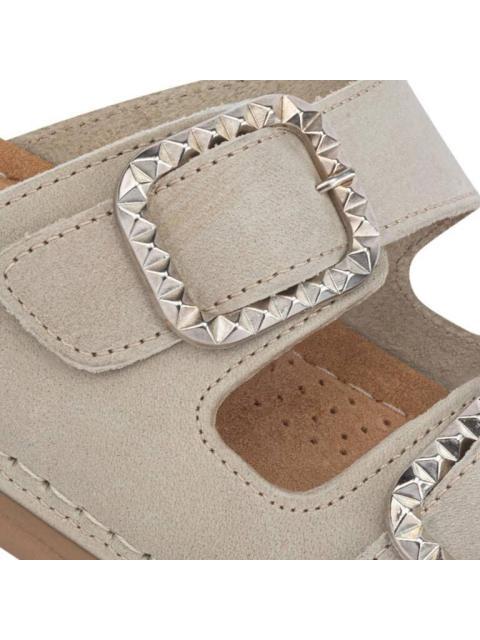 SANDALIA PLANA DE PIEL HUESO SHOSH - Image 6