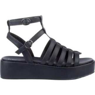 SANDALIA PLANA ROMANA NEGRO VI LINE