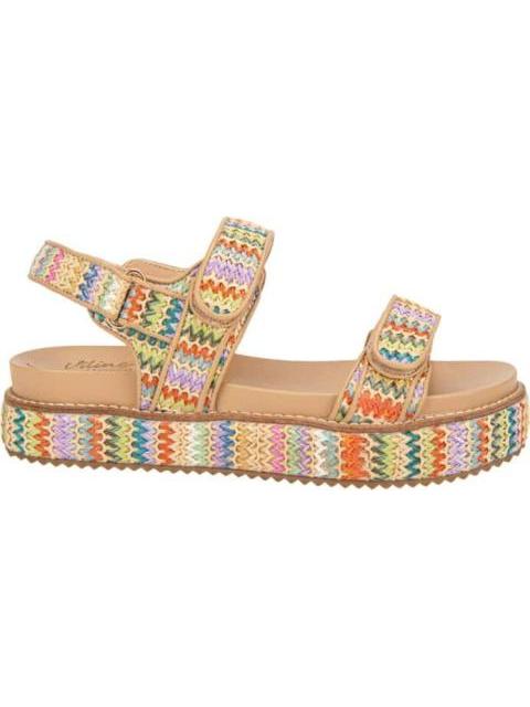 SANDALIA PLANA TEJIDA MULTICOLOR VI LINE FASHION