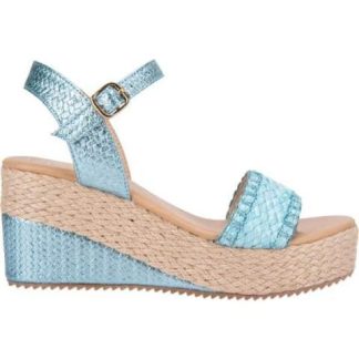 SANDALIA PLATAFORMA AZUL VI LINE