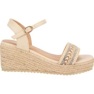 SANDALIA PLATAFORMA BEIGE/HUESO VI LINE