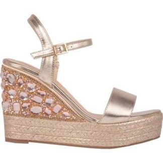 SANDALIA PLATAFORMA ORO BELINDA PEREGRIN