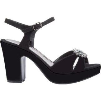 SANDALIA PLATAFORMA TACON BRILLOS NEGRO MOLTO BELLO