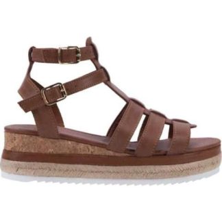 SANDALIA ROMANA PLATAFORMA BAJA CAFE VI LINE