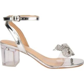 SANDALIA TACON ACRILICO PLATA THALIA SODI