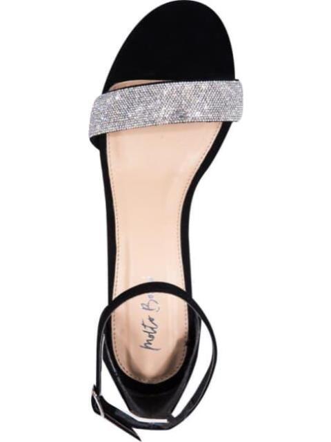 SANDALIA TACON BAJO CON PEDRERIA NEGRO MOLTO BELLO - Image 3