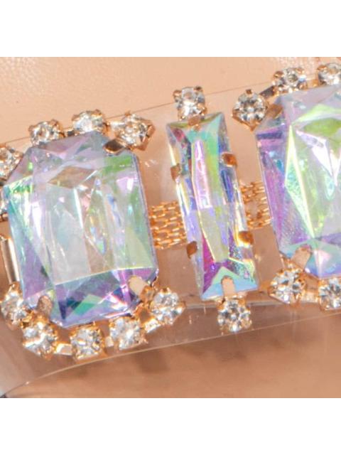 SANDALIA CON BRILLOS BEIGE THALIA SODI - Image 6