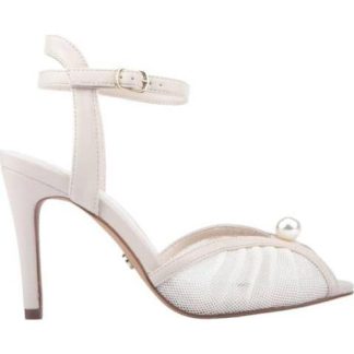 SANDALIA TACON DELGADO BEIGE/HUESO THALIA SODI