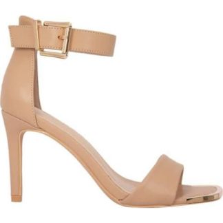 SANDALIA TACON DELGADO CAMEL YAELI FASHION