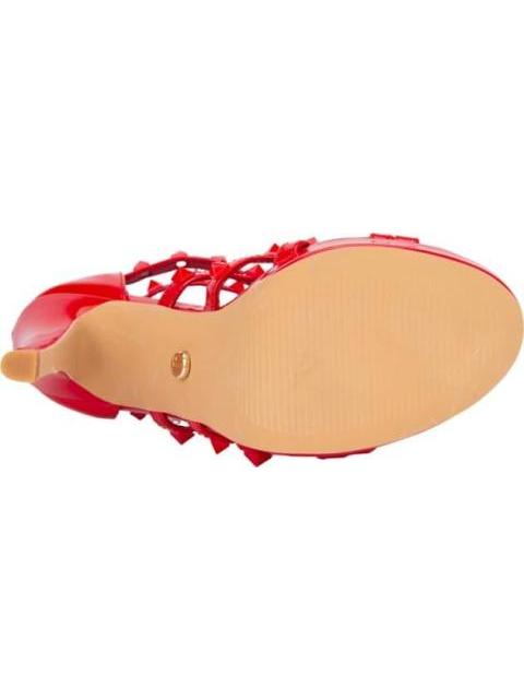 SANDALIA TACON DELGADO ROJO THALIA SODI - Image 3