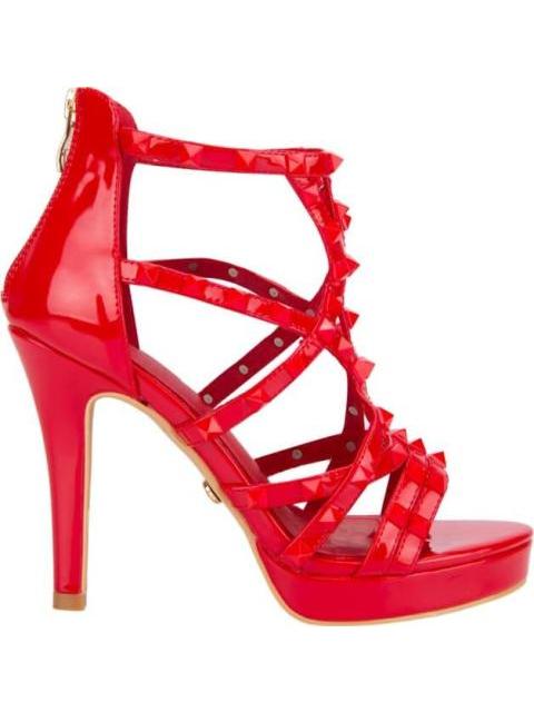 SANDALIA TACON DELGADO ROJO THALIA SODI