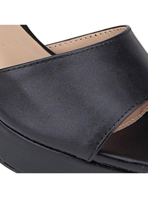 SANDALIA TACON PLATAFORMA NEGRO YAELI - Image 5