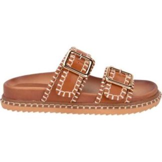 SANDALIA TEJIDA COGNAC VI LINE FASHION