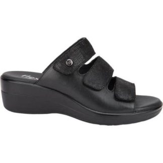SANDALIA VELCROS NEGRO FLEXI