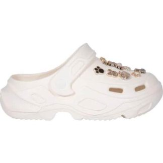 SANDALIA ZUECO BLANCO BANANA PRICE