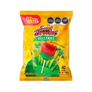 SANDIBROCHAS PALETA MACIZA RELLENA BOLSA CON 40 PIEZAS