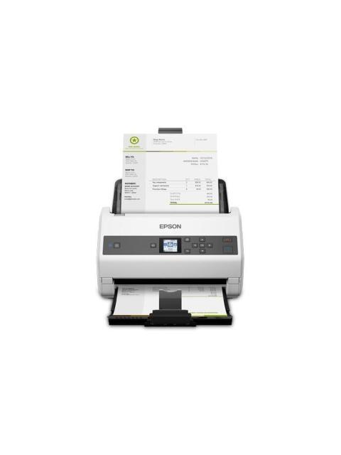 SCANNER EPSON WORKFORCE DS-870 600 X 600DPI ESCANER COLOR ESCANEADO DUPLEX USB 3.0 GRIS-BLANCO