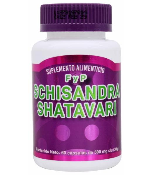 SCHISANDRA SHATAVARI 60 CAP FORTALEZA Y PLENITUD