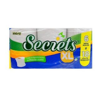 SECRETS PAPEL HIGIENICO 600 HD 6 PZ