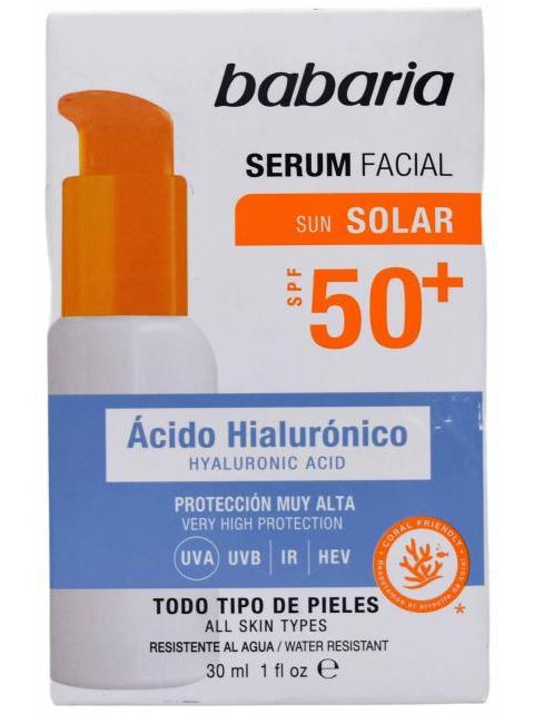 SERUM FACIAL ACIDO HIALURONICO SPF 50 30 ML BABARIA