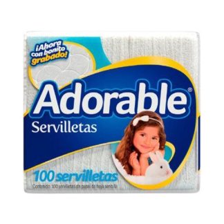 SERVILLETA ADORABLE 100 PZ