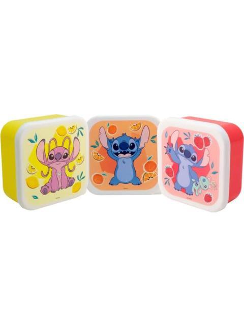SET 3 TUPPERS STITCH MULTICOLOR DISNEY