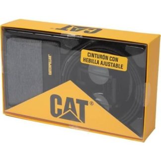 SET CINTURON CARTERA CAT SET NEGRO CATERPILLAR