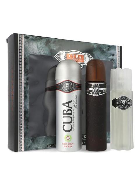 SET CUBA BLACK FOR MEN 3PZS - CABALLERO