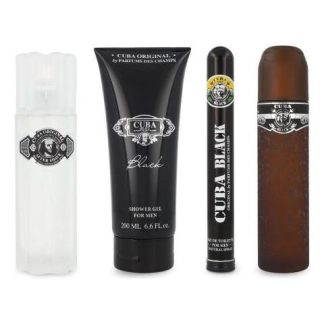 SET CUBA BLACK FOR MEN 4PZS - CABALLERO