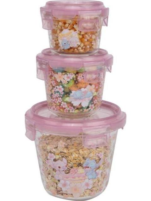 SET DE 3 TUPPERS STITCH MULTICOLOR STITCH