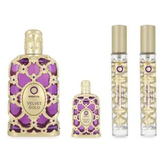 SET ORIENTICA LUXURY COLLECTION VELVET GOLD 4PZS - UNISEX