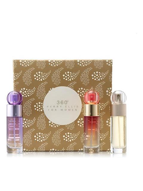 SET PERRY ELLIS 360° FOR WOMEN 30ML EDT 3PZ