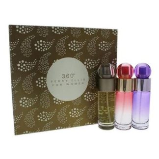 SET PERRY ELLIS 360° FOR WOMEN 30ML EDT 3PZ GENERO MUJER