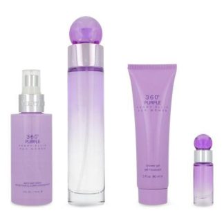 SET PERRY ELLIS 360° PURPLE 4PZS - DAMA