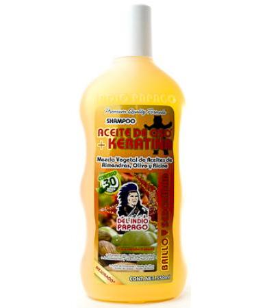 SHAMPOO ACEITE DE OSO Y KERATINA 550 ML DEL INDIO PAPAGO