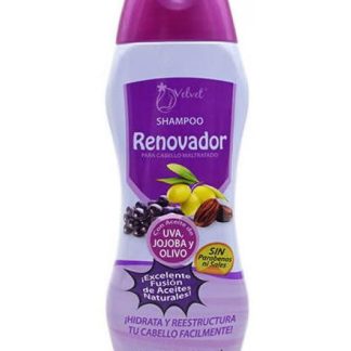 SHAMPOO ACEITE DE UVA JOJOBA Y OLIVO 500 ML VELVET