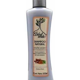 SHAMPOO ANTI CASPA CON CANELA Y MENTA 500 ML ARBOL VERDE