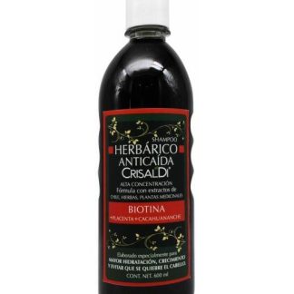SHAMPOO ANTICAIDA CON BIOTINA 600 ML CRISALDI