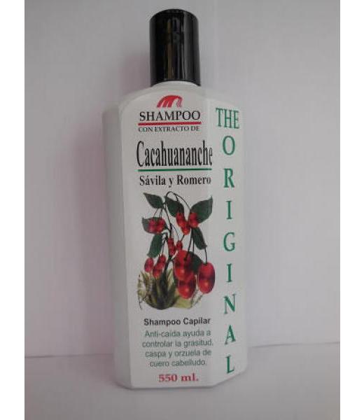 SHAMPOO CON EXTRACTO DE CACAHUANANCHE SAVILA Y ROMERO 550ML. SHAM SHAMPOOS NUEVOS