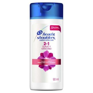 SHAMPOO HEAD & SHOULDERS SUAVE Y MANEJ 2EN1 90 ML