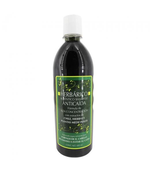 SHAMPOO HERBARICO ANTICAIDA 600ML. CON EXT. DE CHILLE HIERBAS Y P LAB. CRISALDI